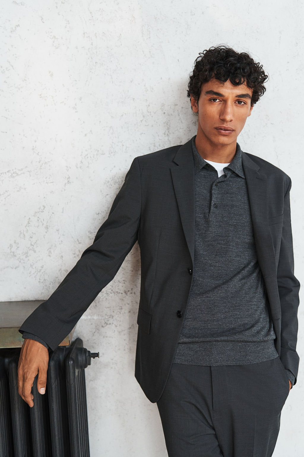 Americana en mezcla de lana Slim Fit - H&m фото 3