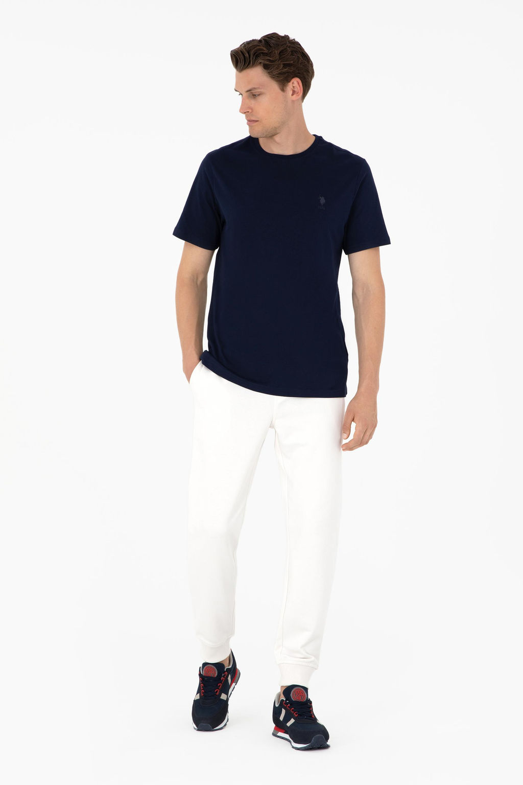 Мужские спортивные штаны цвета экрю Неожиданная скидка в корзине - U.s. polo assn фото 3