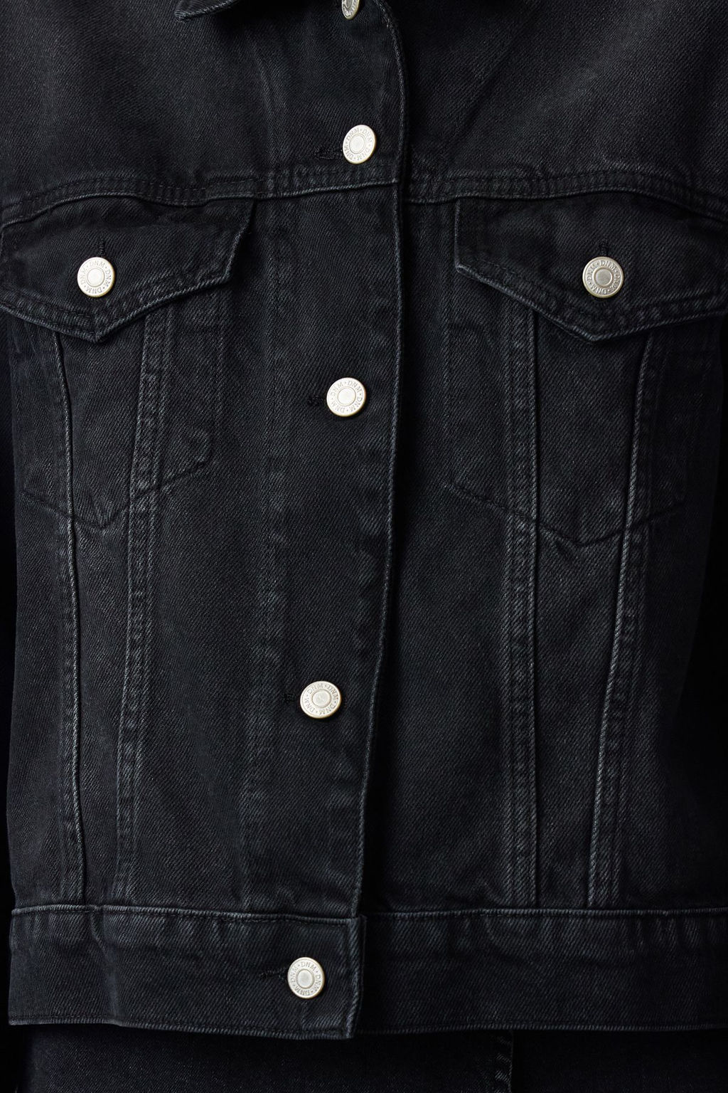 Siyah Trucker Denim Ceket TWOAW25CE00003 - Trendyolmilla фото 3