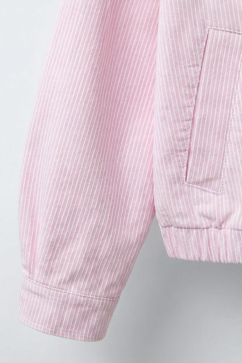 CAZADORA SARGA RAYAS / Rosa / Blanco - Zara фото 7