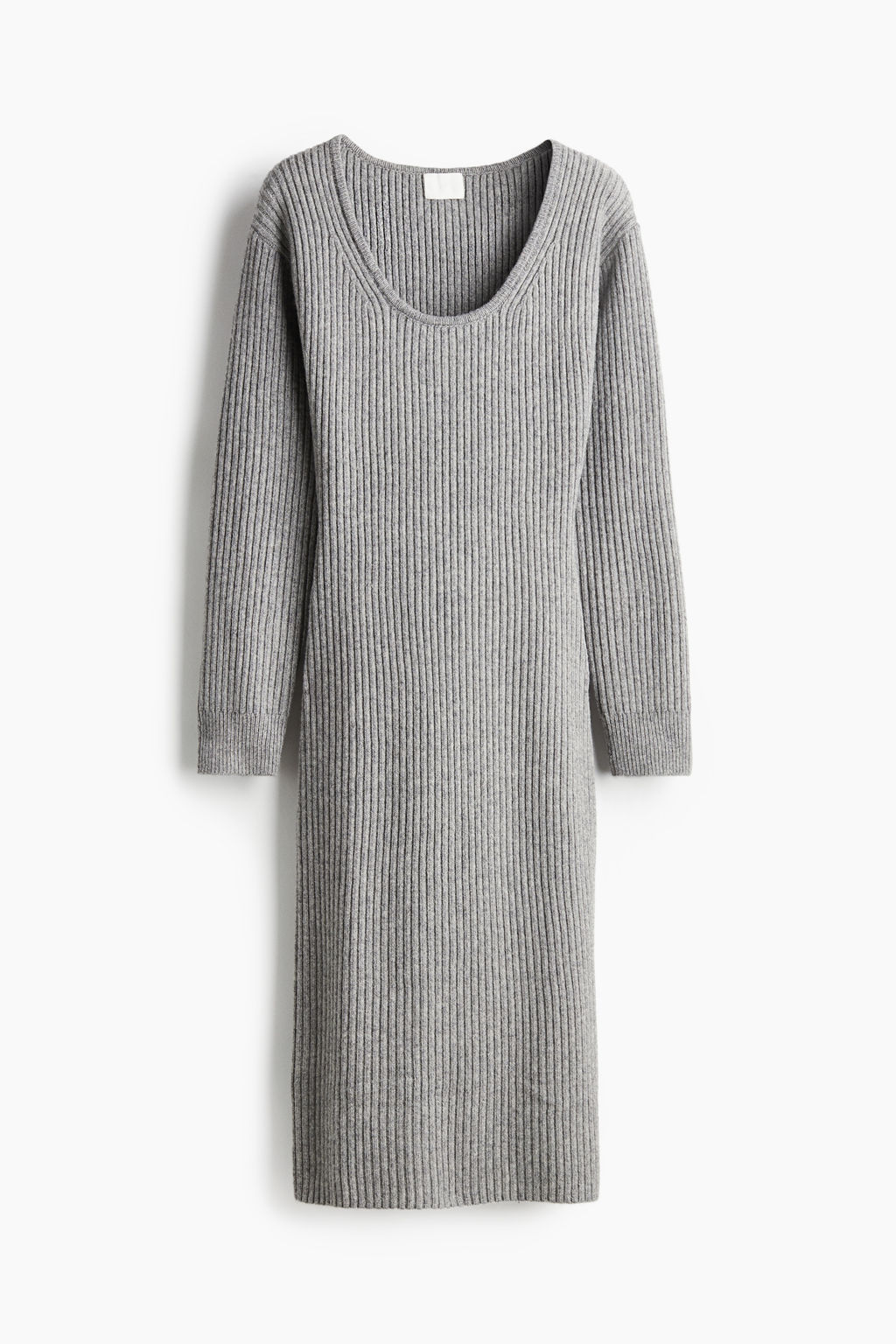 Vestido en punto de canale con escote en U - H&m фото 7