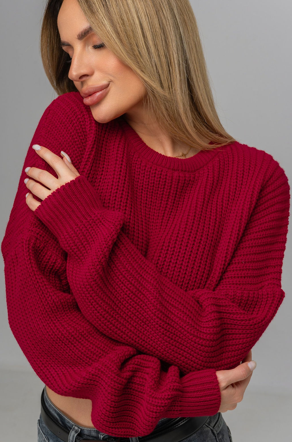 Женский укороченный джемпер оверсайз Happyfox - Happy fox фото 6