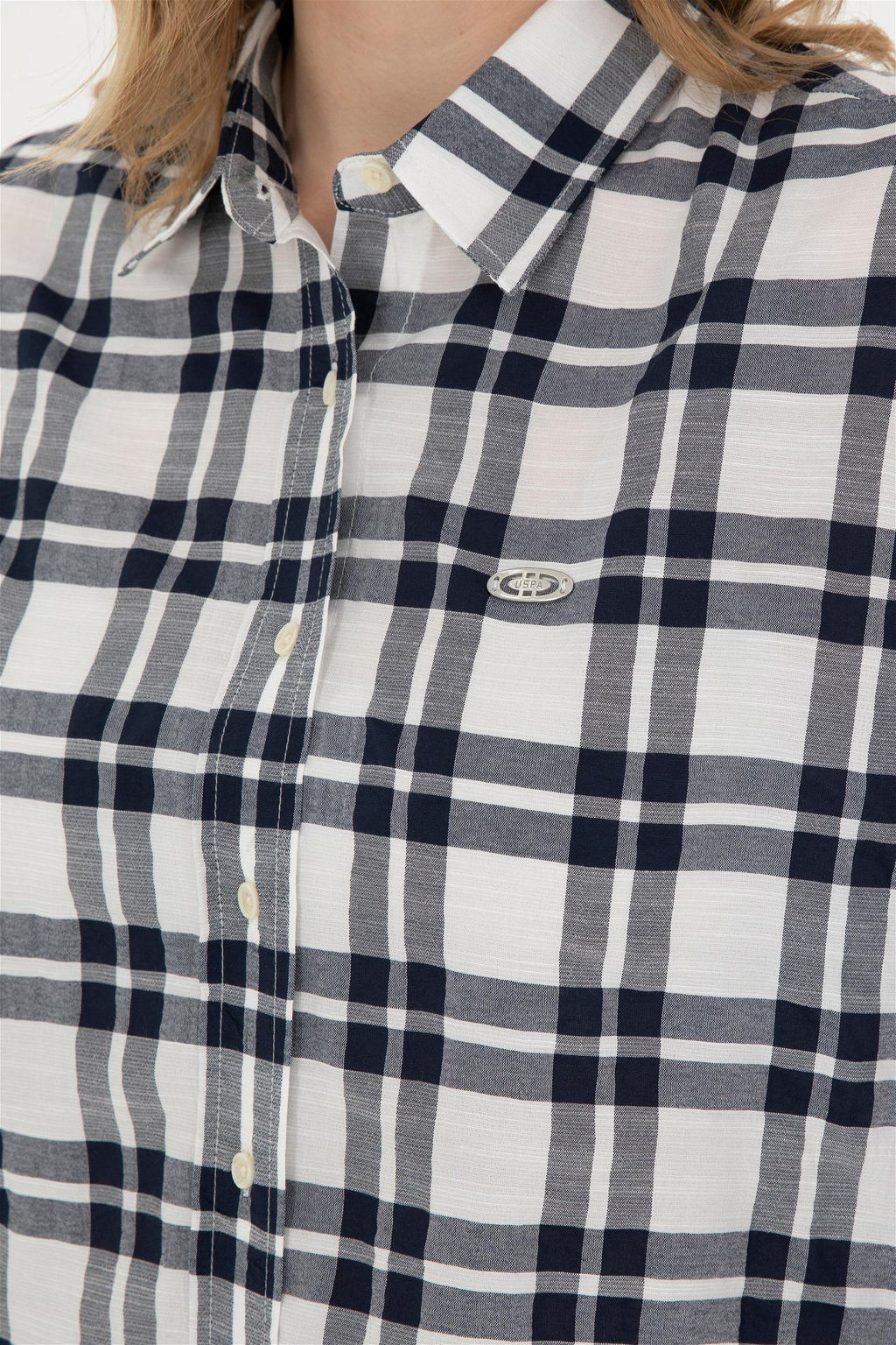 U. S. Polo Assn / Женская темно-синяя рубашка с длинным рукавом - U.s. polo assn фото 7