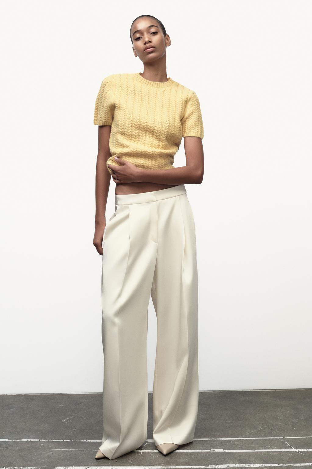 CABLE KNIT TOP 100% WOOL - Zara фото 3