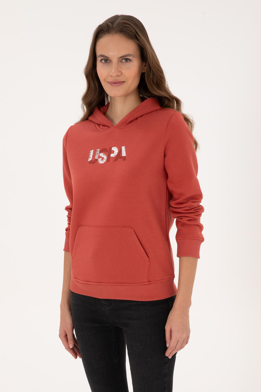 Kad_n Kiremit Kap__onlu Basic Sweatshirt - U.s. polo assn фото 3