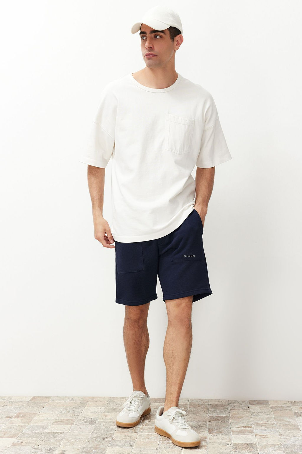 Regular/Normal Kesim Yaz? Bask?l? Sort&Bermuda TMNSS24SR00056