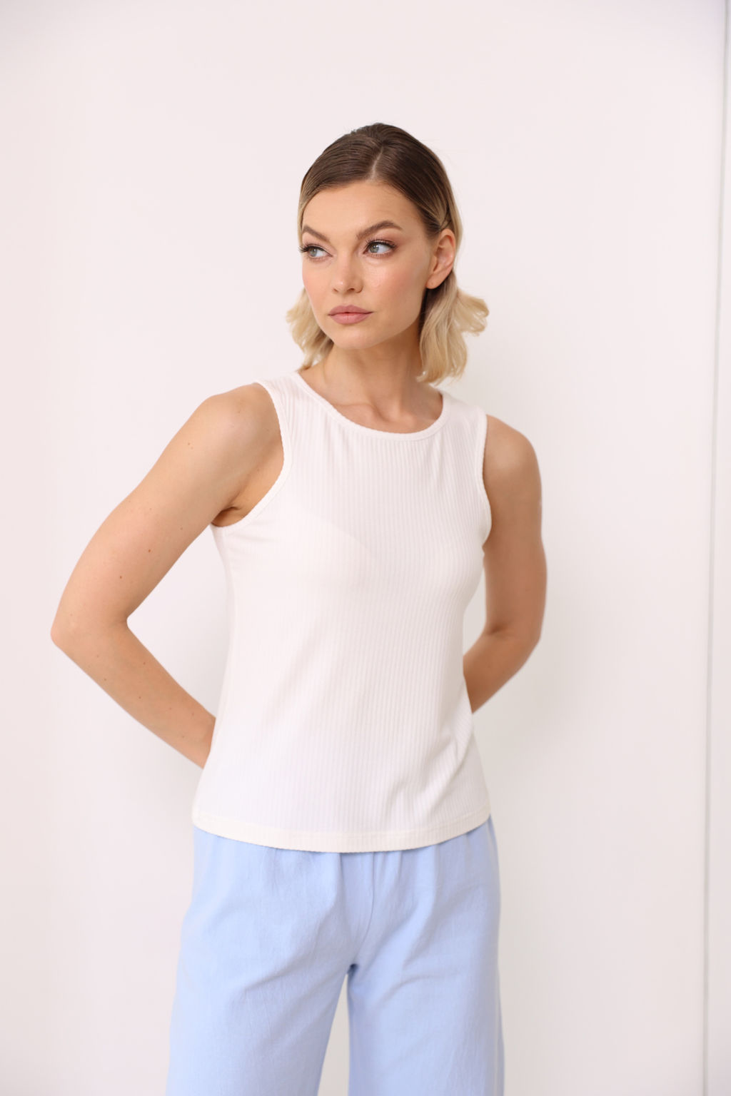 Танк топ из трикотажа - Looklikecat фото 2