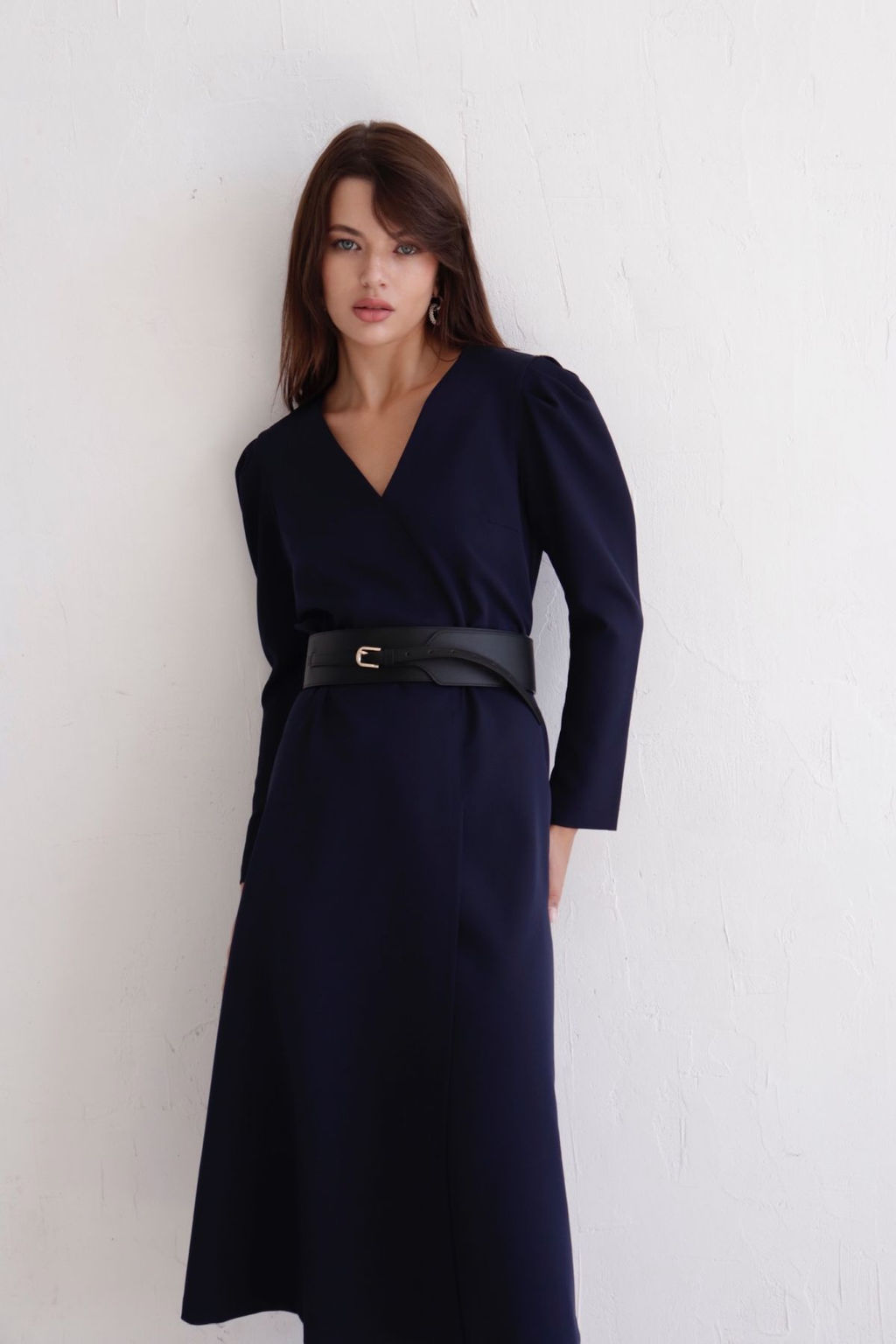 Платье с запахом черное - Martichelli фото 19