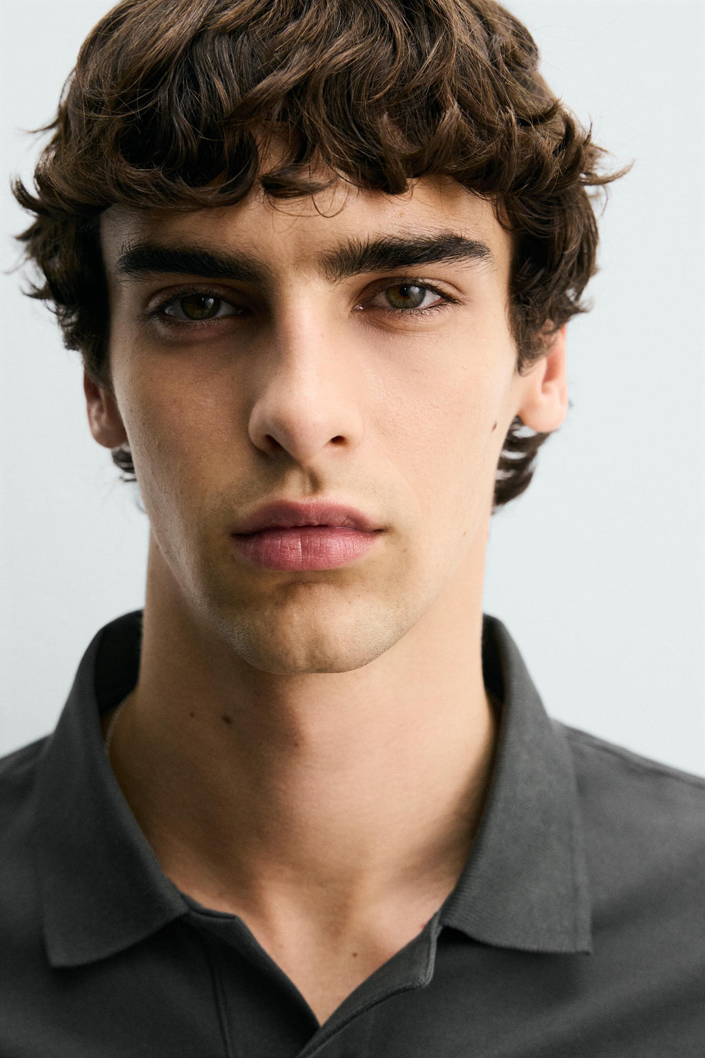 POLO ESTRUCTURA PIQU? / Gris oscuro - Zara фото 6