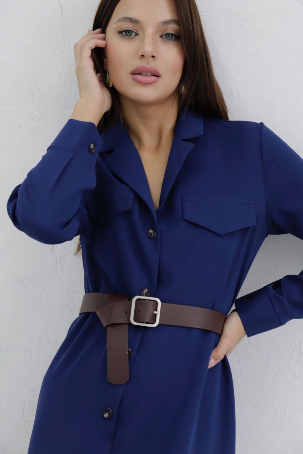 Платье-рубашка с английским воротником - Martichelli фото 386