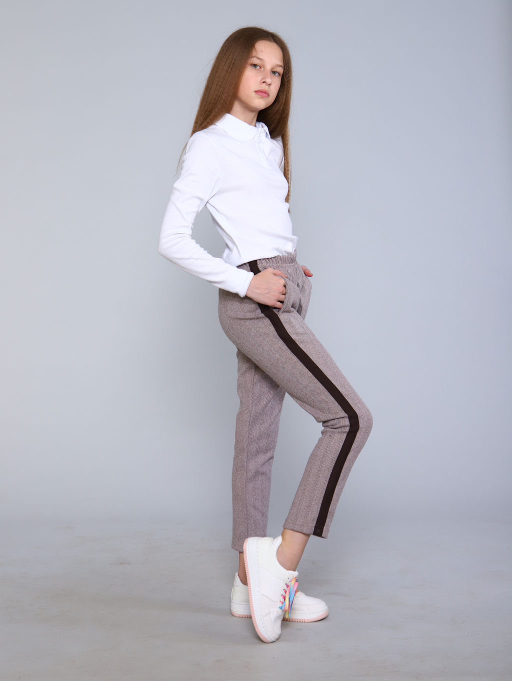 Брюки Салли-1 бежевый - Ладошки фото 13