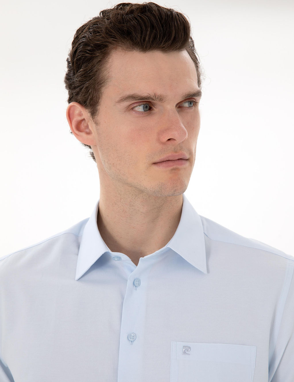 Рубашка Pierre Cardin Acik Mavi Basic Regular Fit светло-голубая