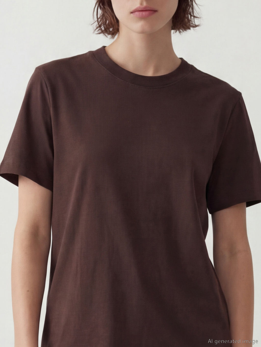 Bisiklet Yaka Kad?n Ti??rt