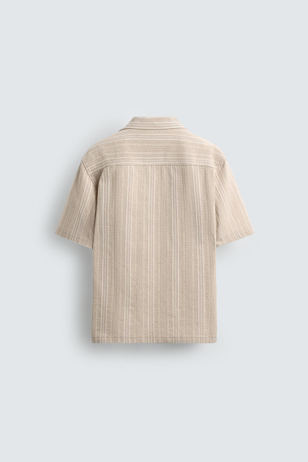 Рубашка CAMISA JACQUARD GEOMETRICO песочная