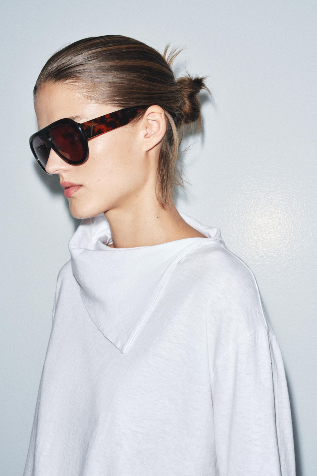 LONG SLEEVE SCARF T-SHIRT - Zara фото 4