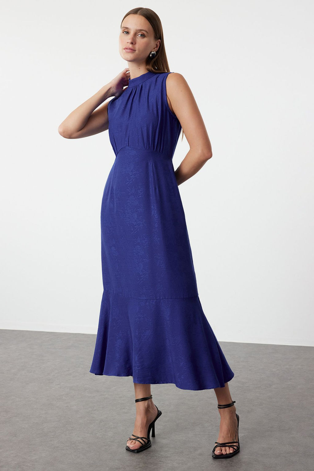 Saks Jakarl? A Kesim Maxi Dokuma Elbise TWOSS24EL00989 - Trendyolmilla фото 2