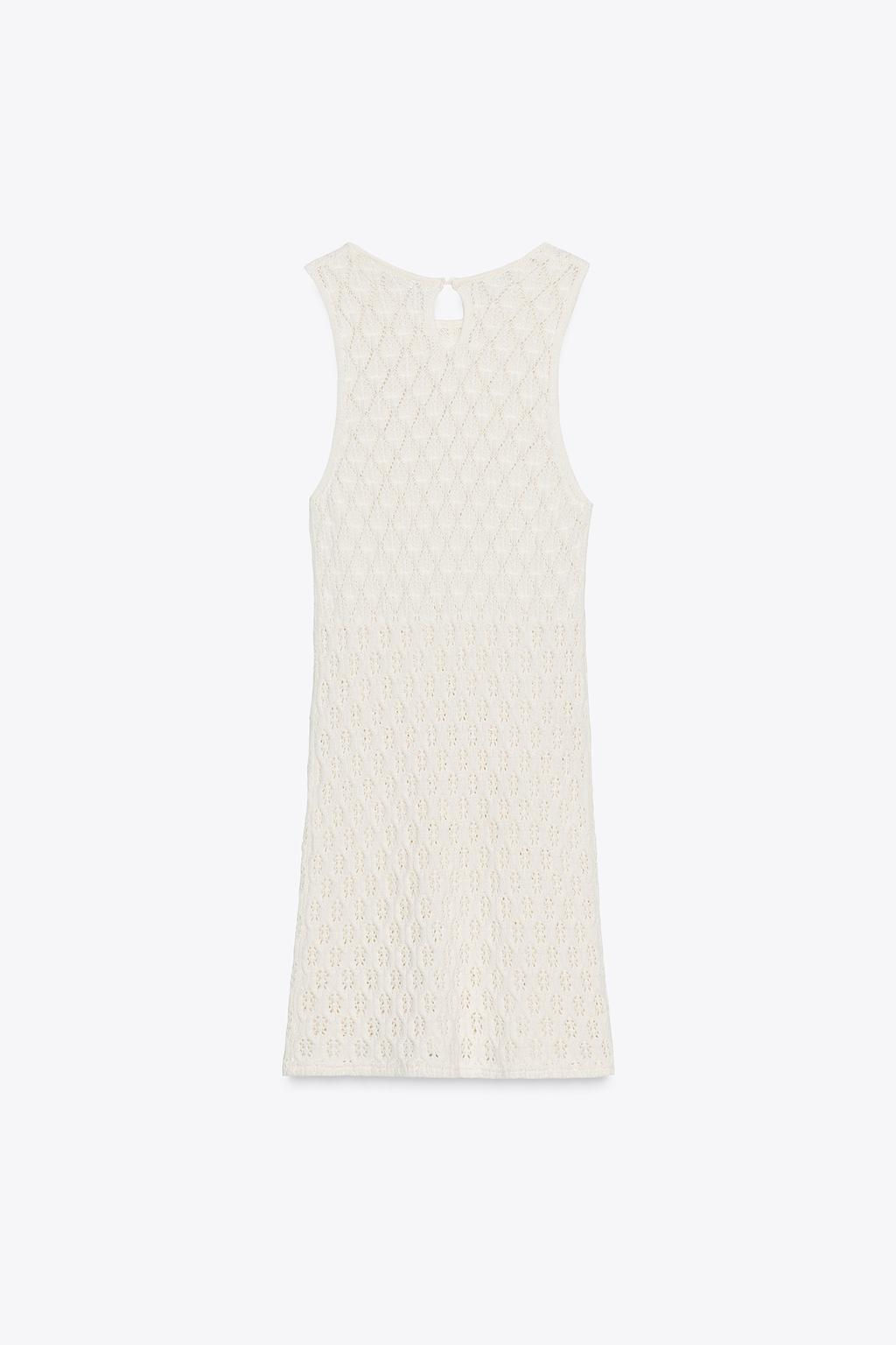 CUTWORK HALTER SHORT DRESS - Zara фото 2