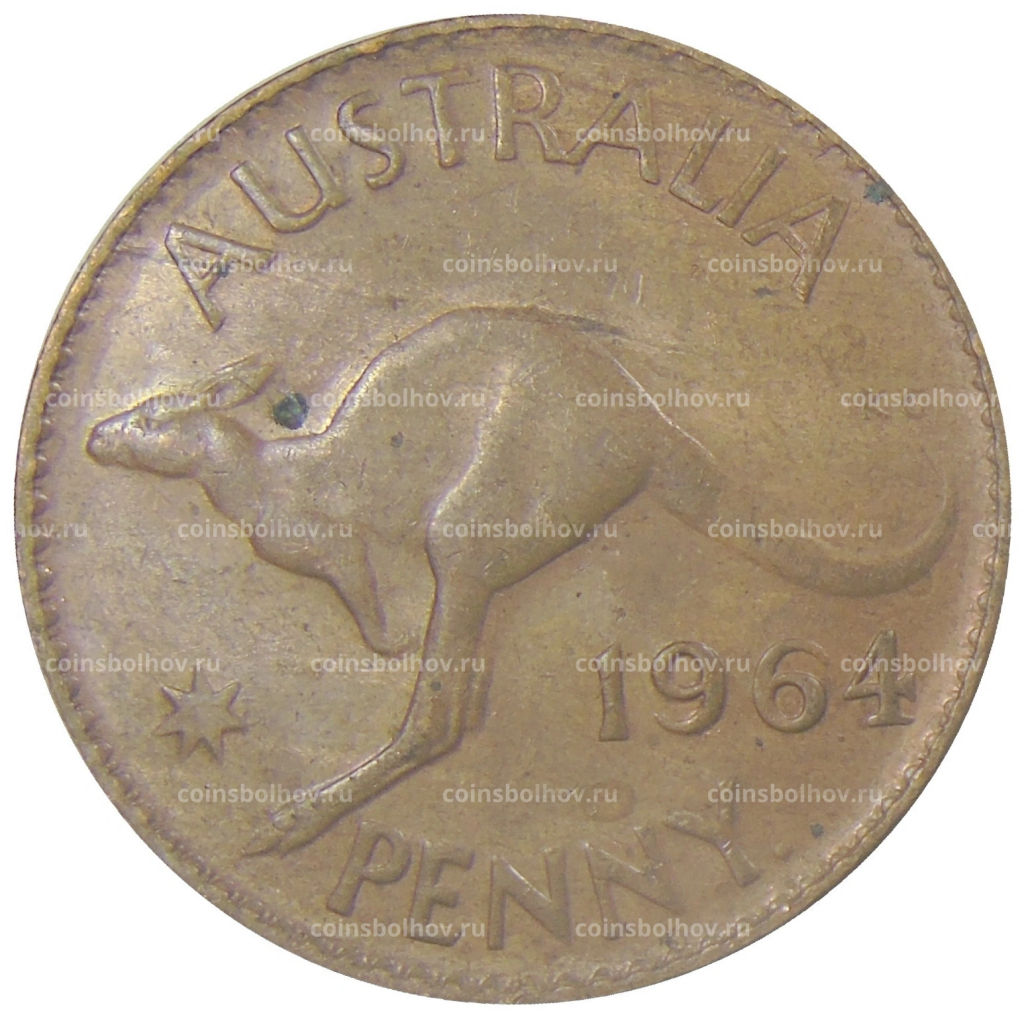 1 пенни 1964 года Австралия
