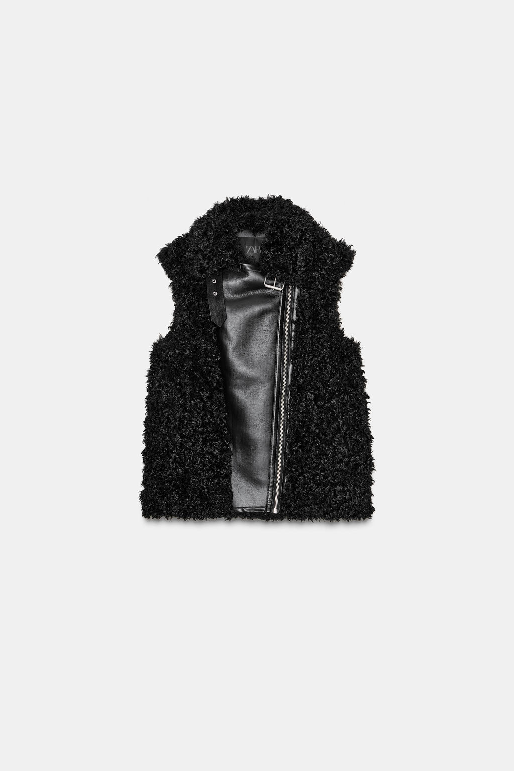 REVERSIBLE FAUX SHEARLING GILET ZW COLLECTION - Zara фото 3