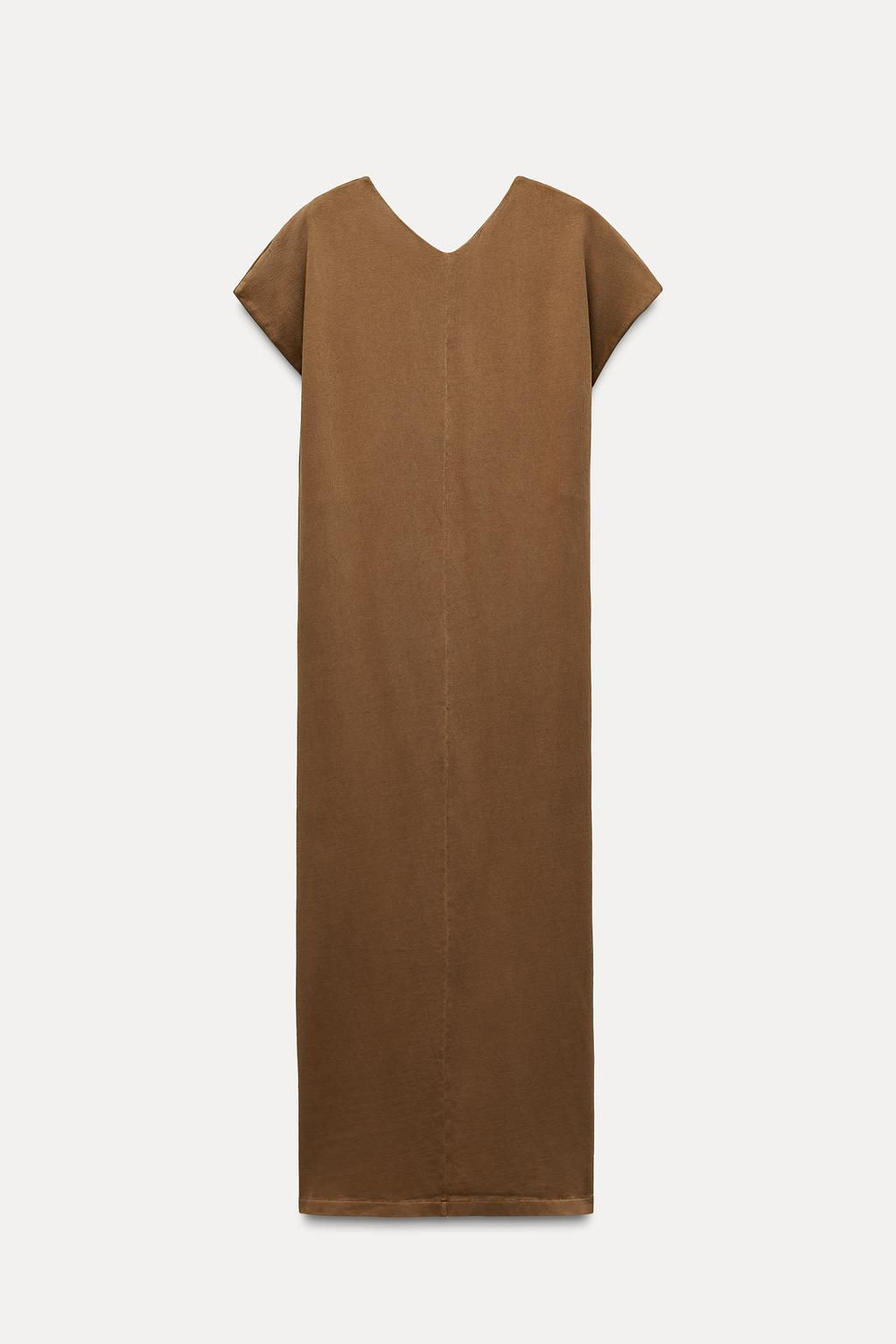 WASHED MIDI DRESS - Zara фото 15