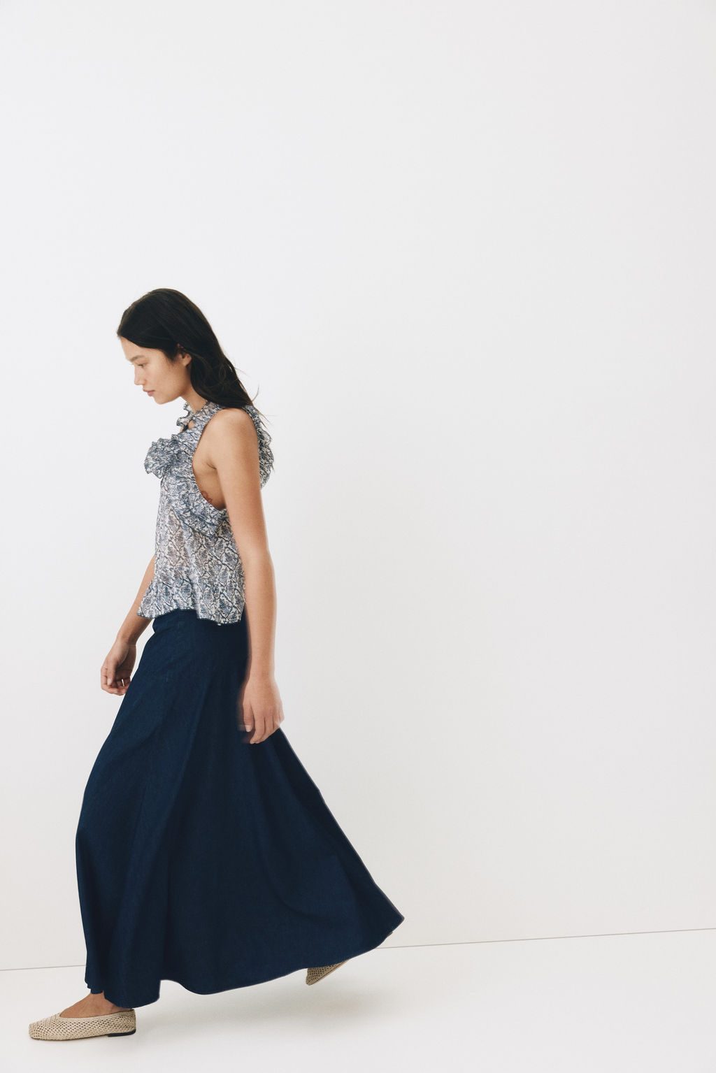 Falda denim con vuelo - H&m фото 4
