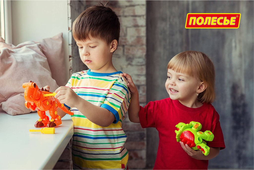 Конструктор-динозавр Трицератопс (32 элементов) (в пакете) - Полесье фото 10