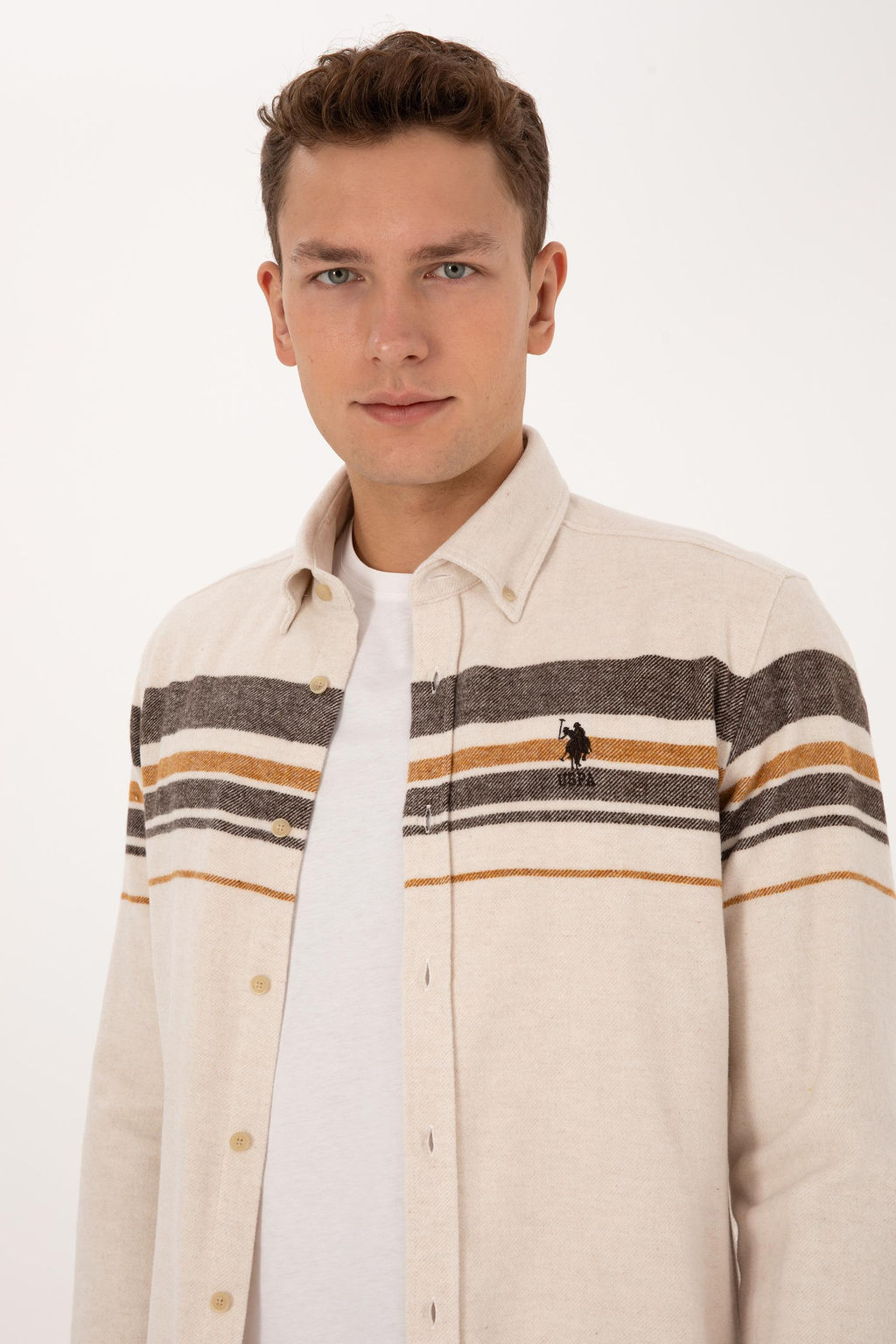 Erkek Krem Uzun Kollu G_mlek - U.s. polo assn фото 2