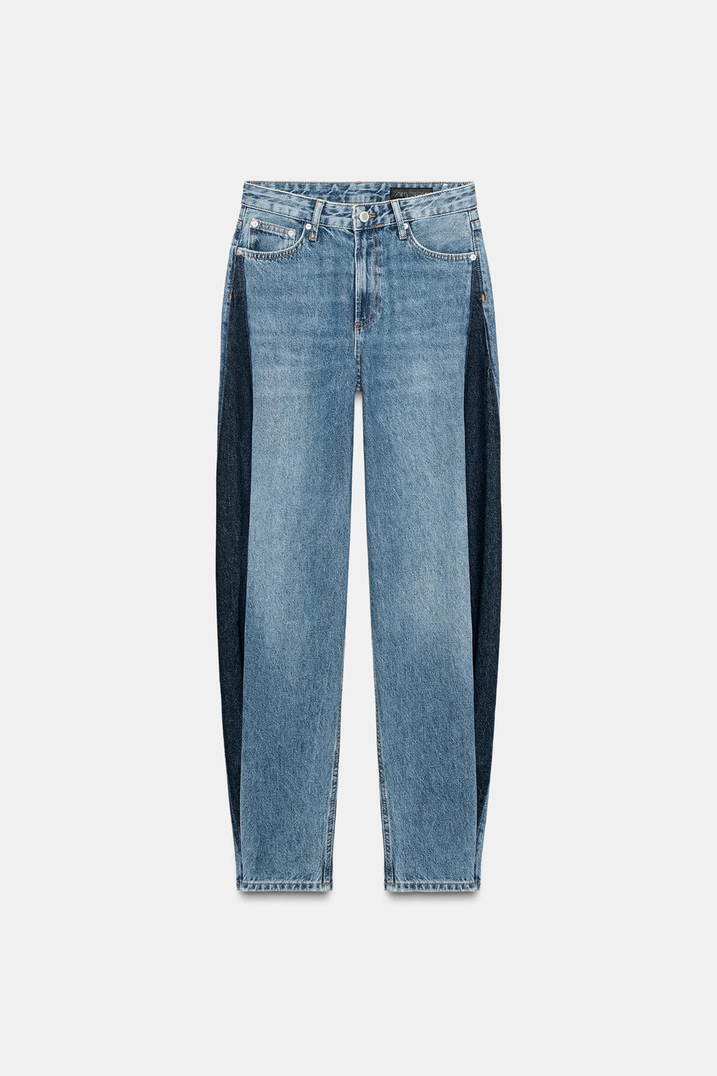 ZW COLLECTION TAPERED PATCHWORK JEANS - Zara фото 3