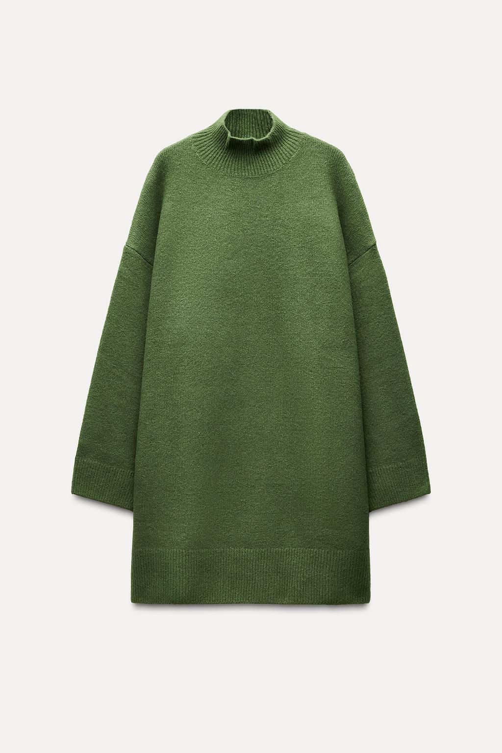 HIGH NECK KNIT DRESS - Zara фото 8