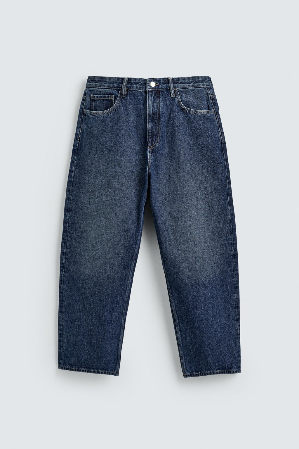 JEANS TAPERED WIDE FIT / Azul - Zara фото 8