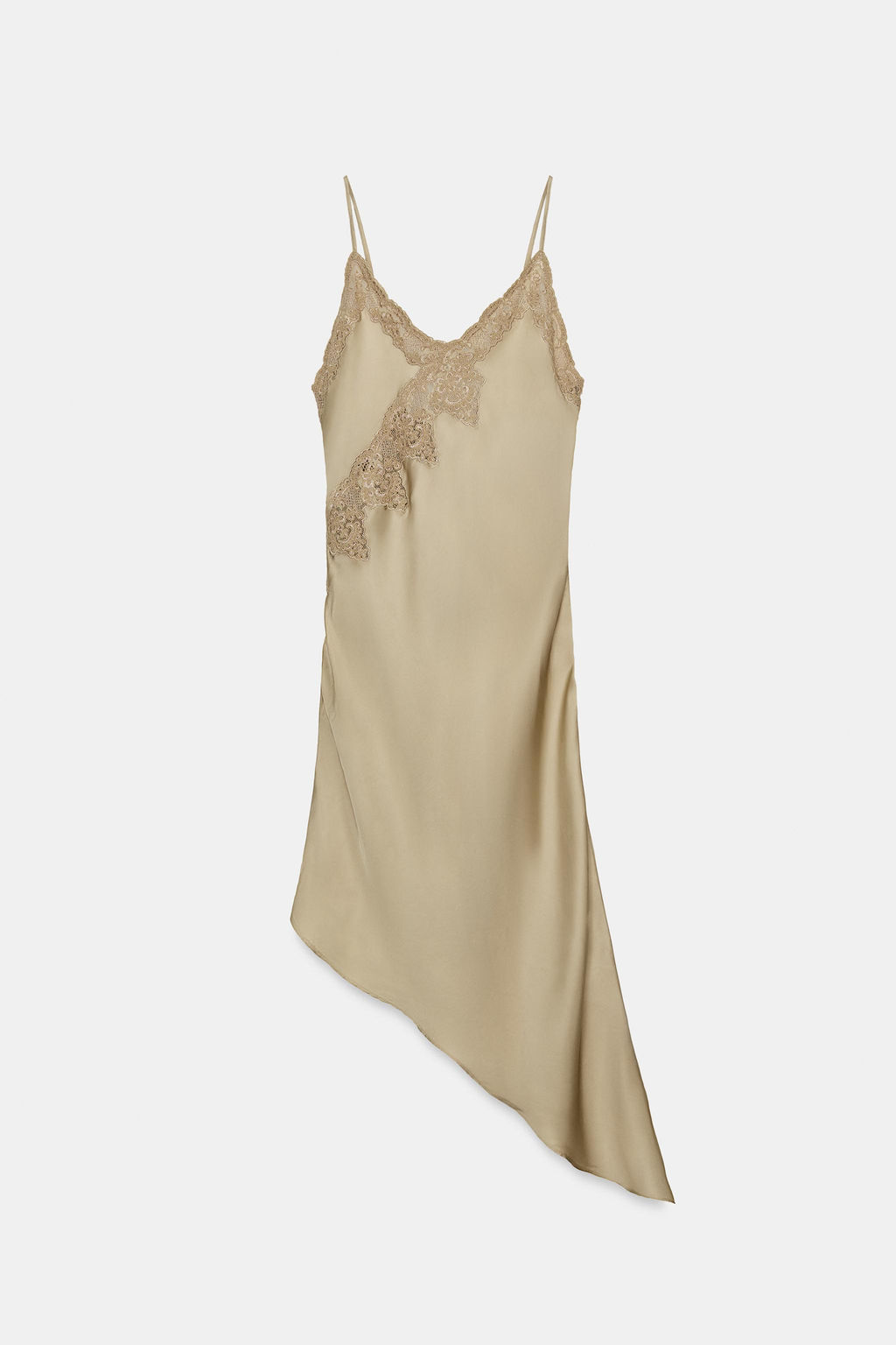 ZW COLLECTION ASYMMETRIC SATIN DRESS - Zara фото 6