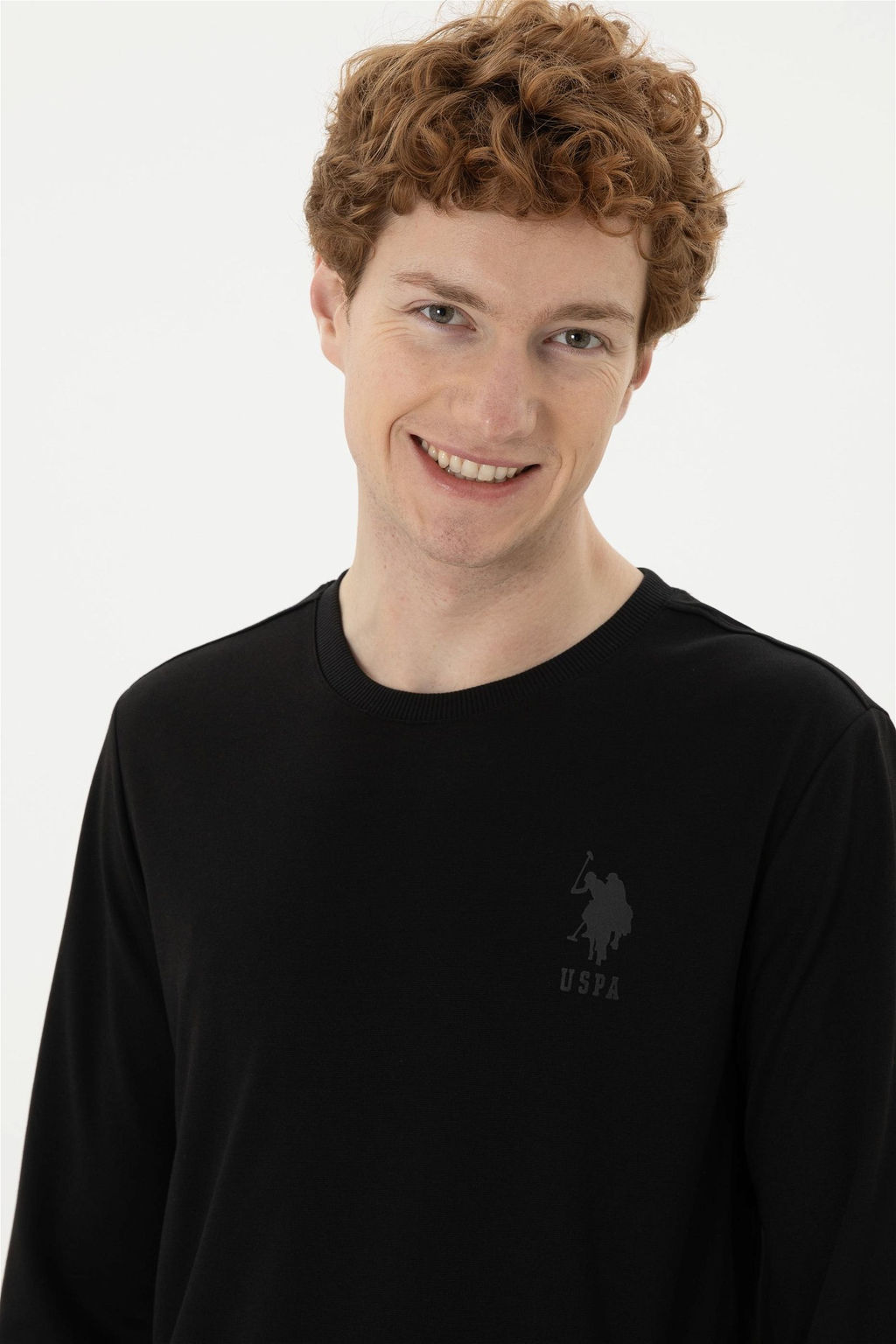 Мужской черный свитшот - U.s. polo assn фото 2