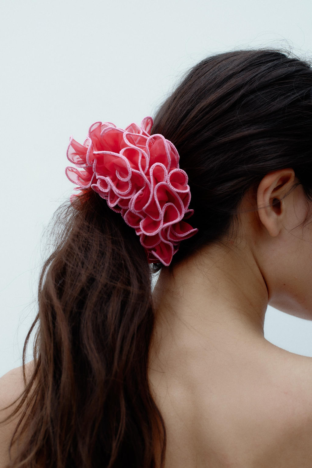 CONTRAST CHIFFON MAXI SCRUNCHIE