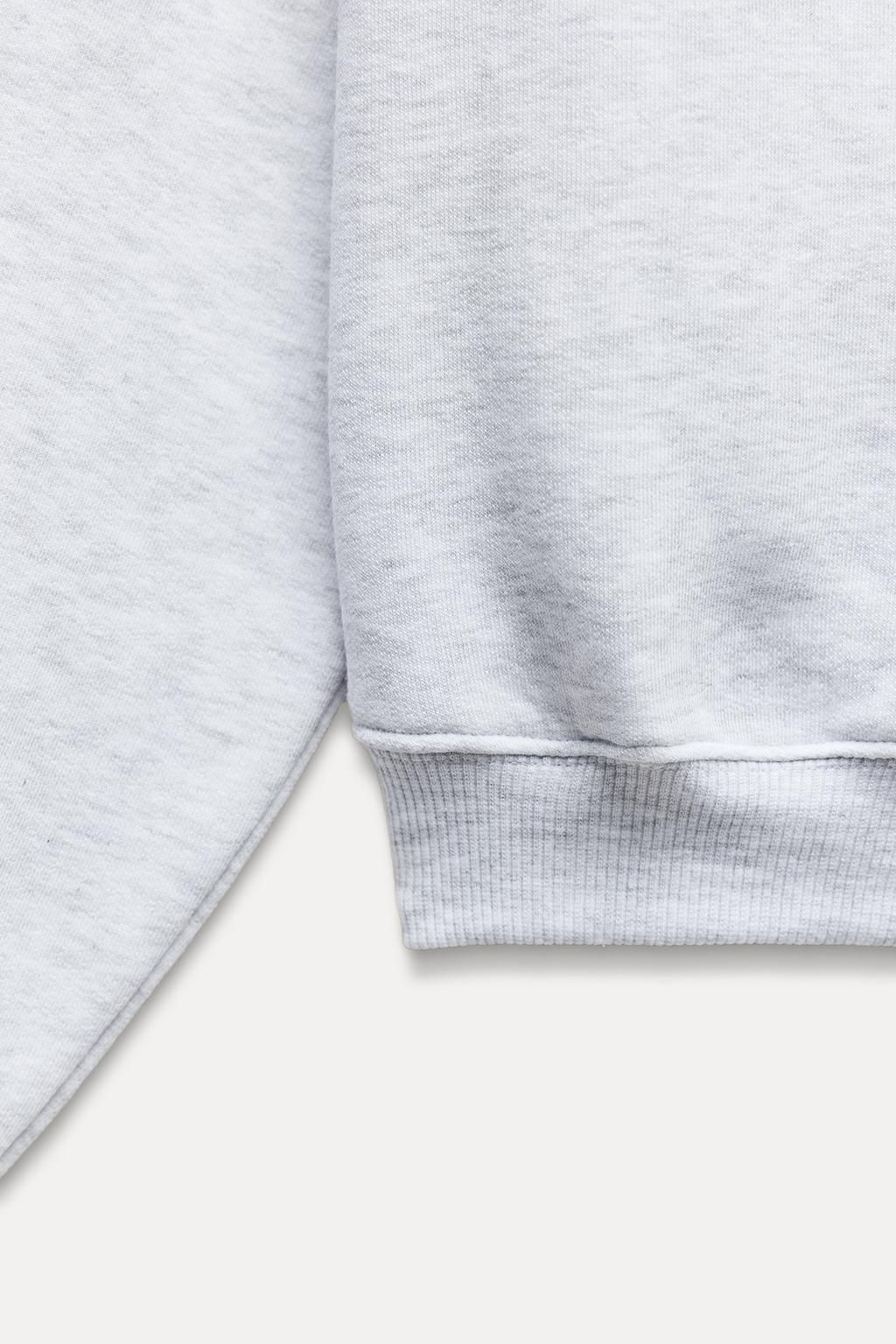 BASIC PLUSH SWEATSHIRT - Zara фото 17