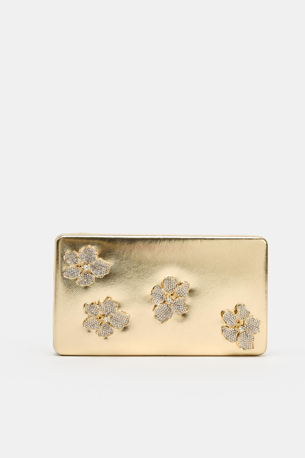 BOLSO CAJA APLIQUES / Oro - Zara фото 2