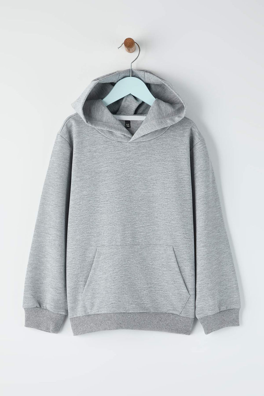 Siyah-Gri 2li Pamuklu Regular Basic Erkek Cocuk Orme Sweatshirt TKDAW26SW00055 - Trendyolmilla фото 6