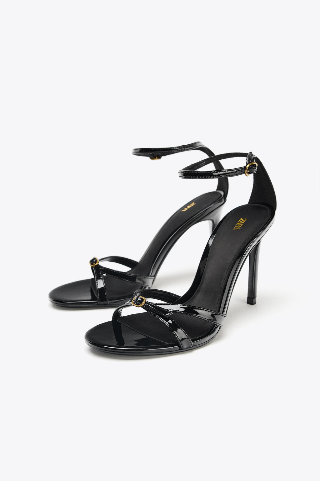 HIGH-HEEL BUCKLE SANDALS - Zara фото 12