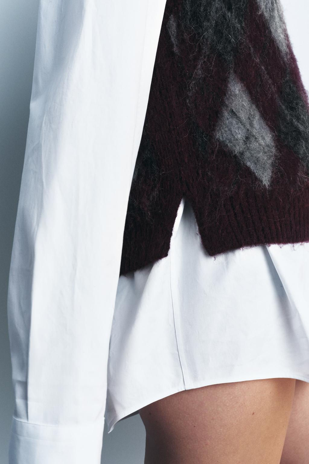 DIAMOND KNIT JUMPER VEST - Zara фото 3