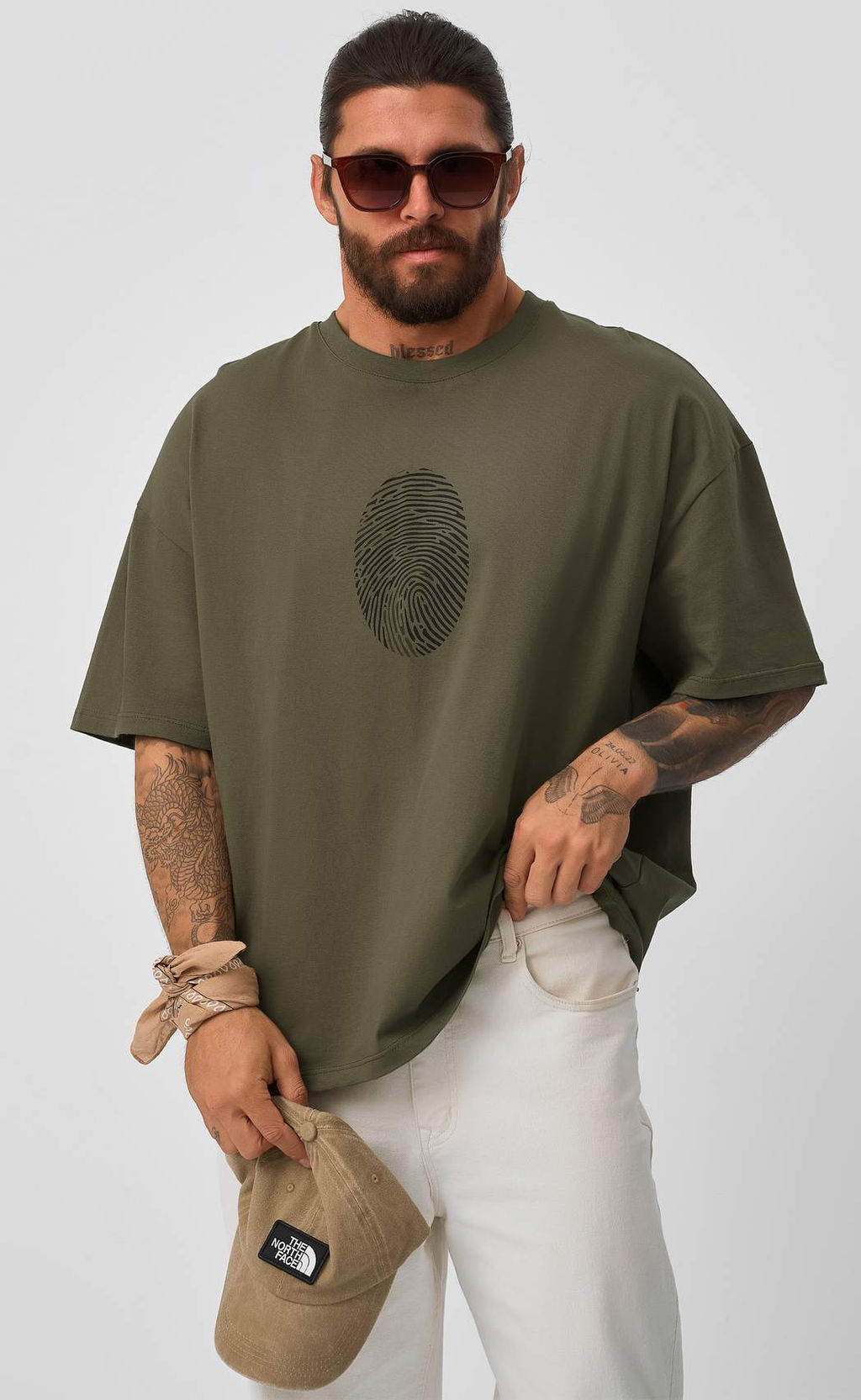 Футболка F521-067-900 khaki - Fine joyce фото 10