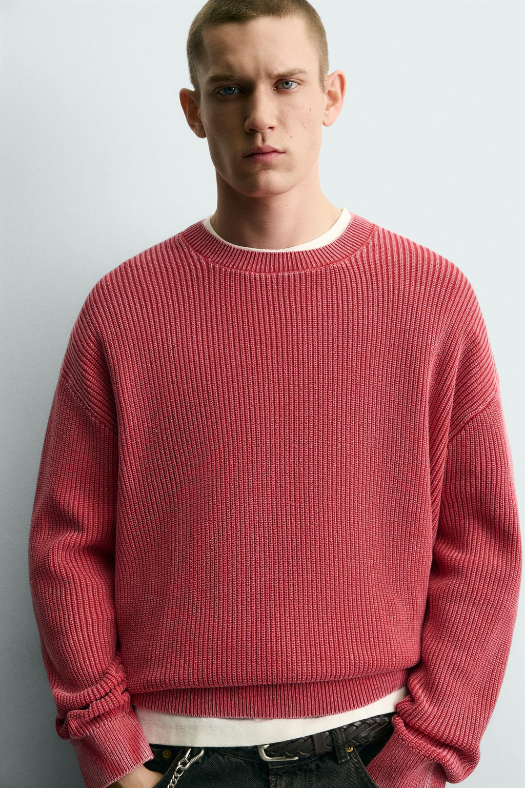 WASHED RIBBED TEXTURE JUMPER - Zara фото 6