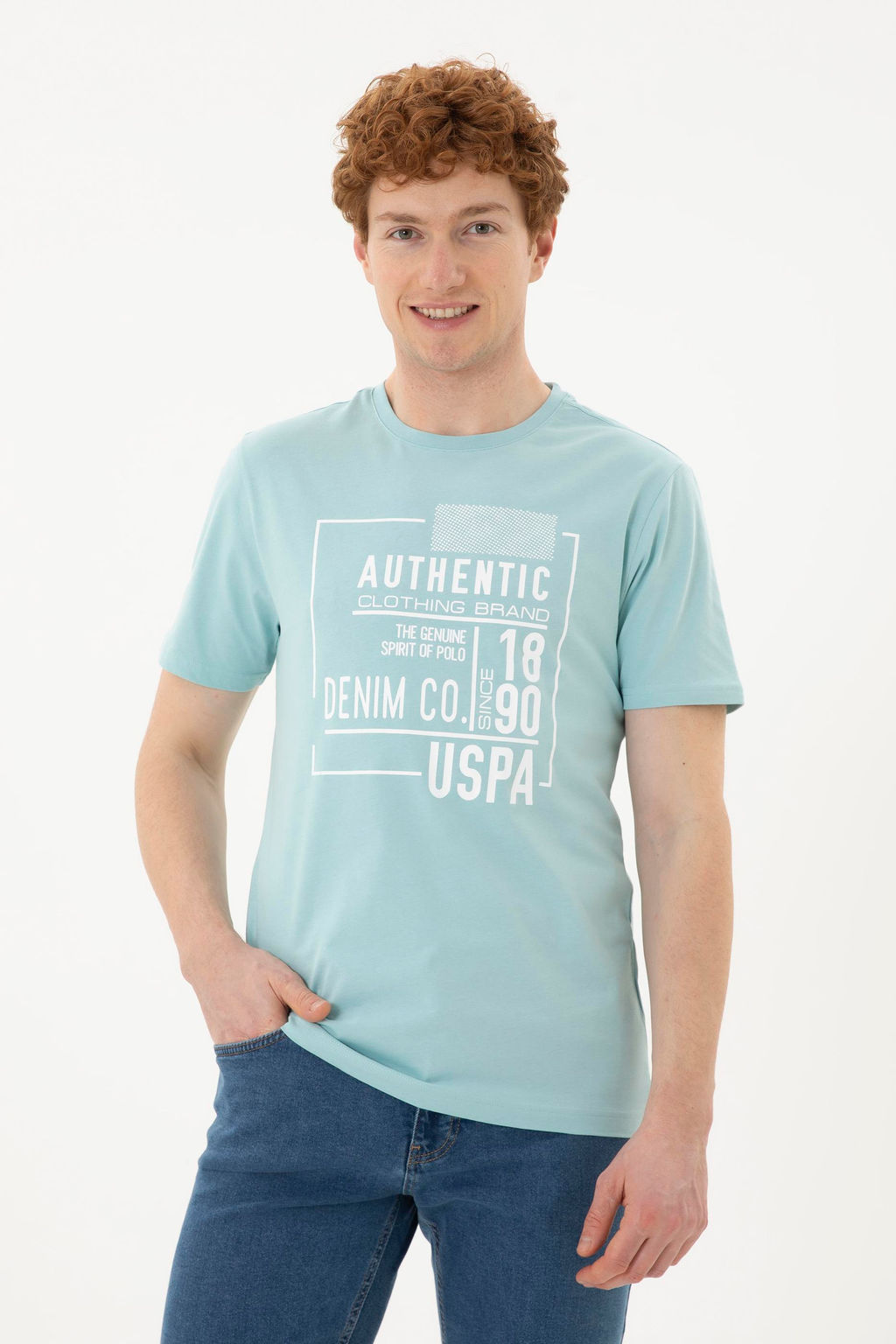 Мужская футболка водно-зеленого цвета - U.s. polo assn фото 8