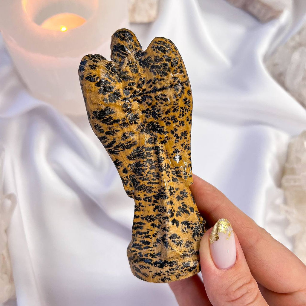 Статуэтка Дева Мария из дендритовой Яшмы - Радуга самоцветов фото 6