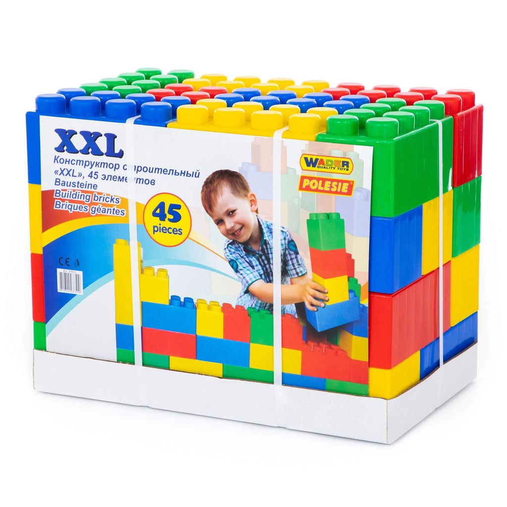 Конструктор строительный XXL, 45 элементов - Полесье фото 7