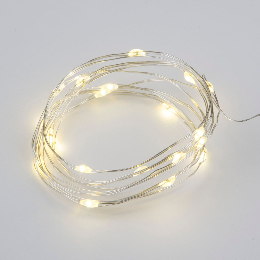 ULD-S0200-020/SСB/2AA WARM WHITE IP20 DEW Гирлянда светодиодная на батарейках 2AA (не в/к), Роса, 2м. 20 светодиодов. Теплый белый свет. Провод медный. TM Uniel