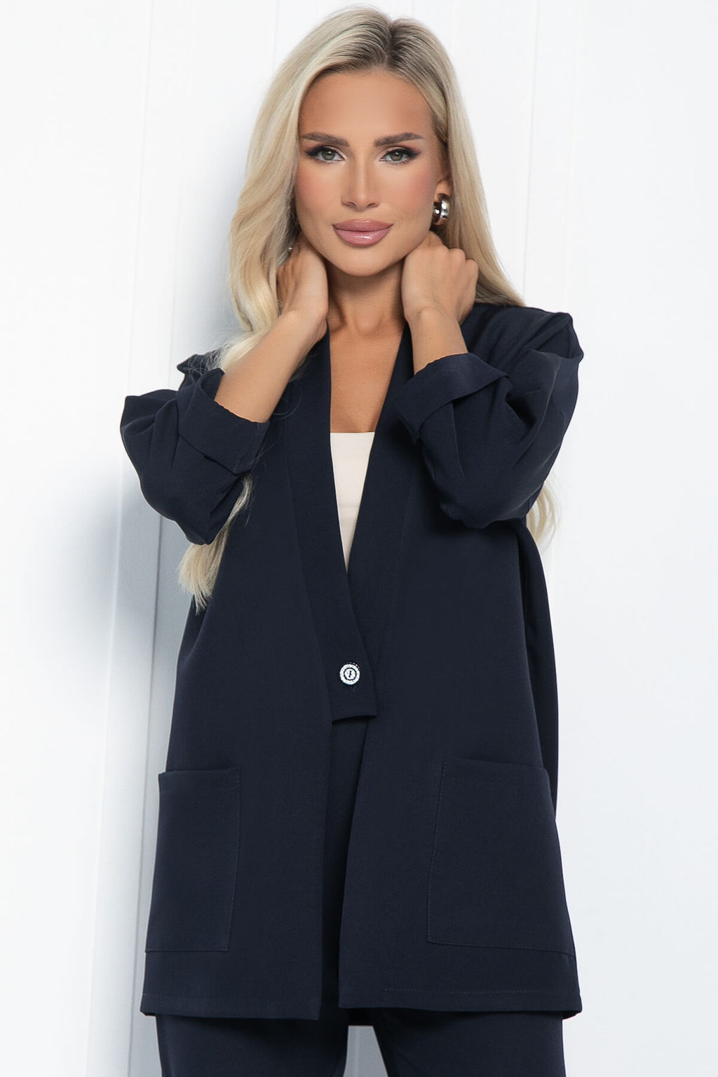 Костюм Мировая тенденция (синий) К11128 - Lt collection фото 5