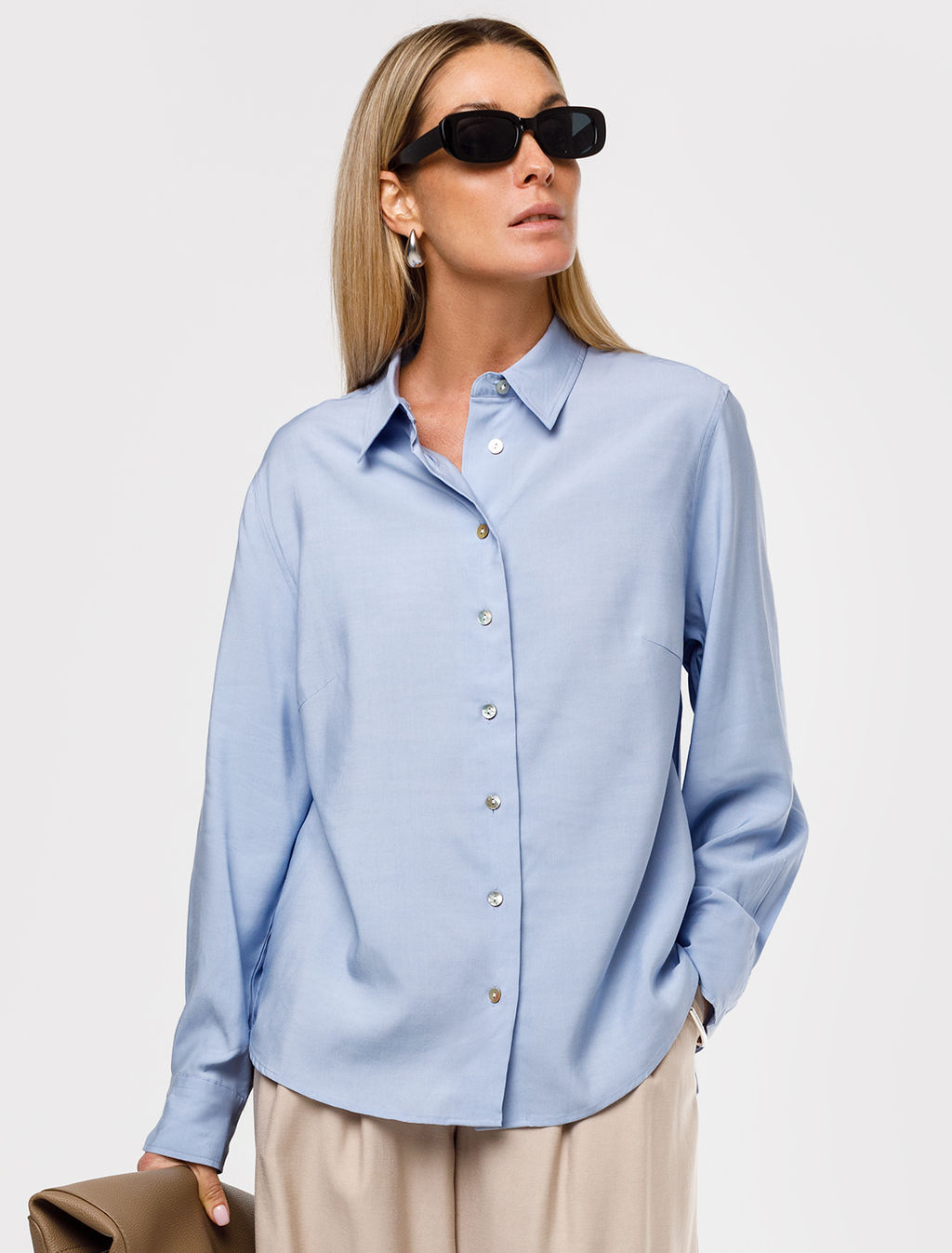 Блузка из премиальной вискозы и лиоцелла VILATTE