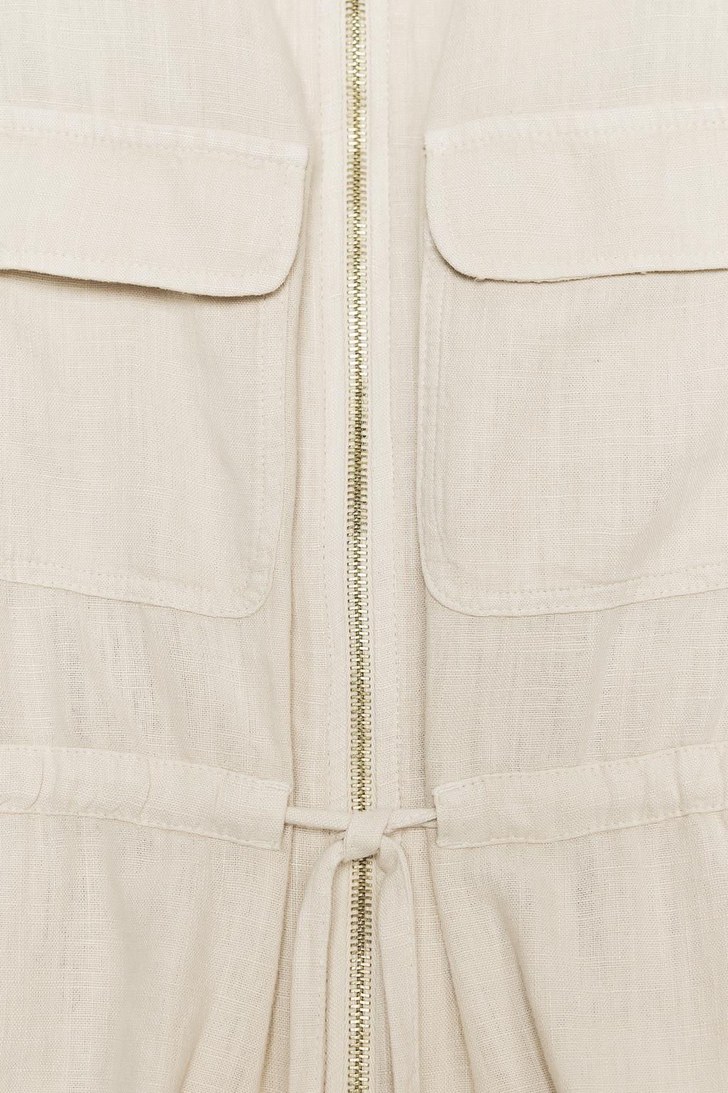 LINEN BLEND SAFARI SHIRT - Zara фото 8