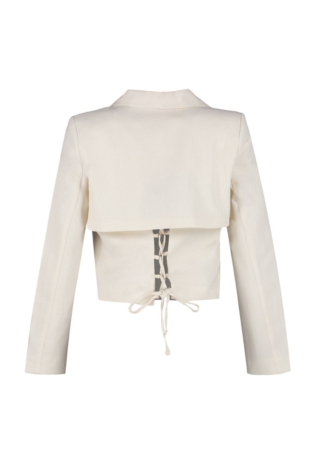 Tas Crop Dokuma Blazer Ceket TWOSS23BC00101 - Trendyolmilla фото 8