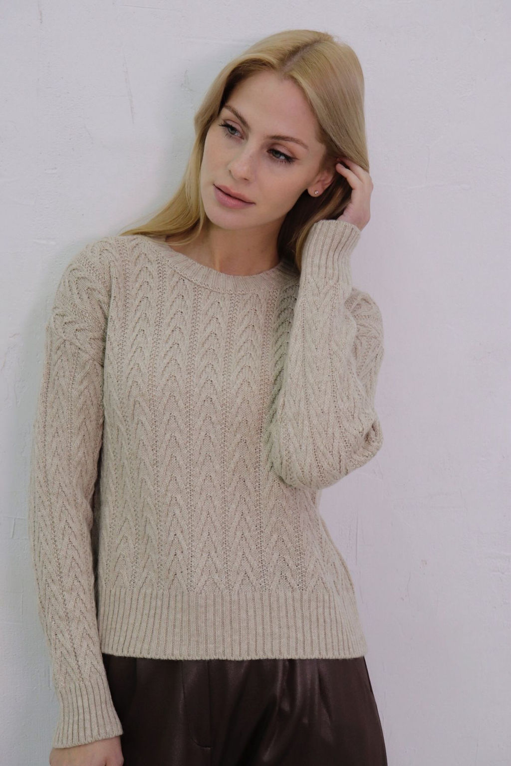 10718 Джемпер цвета льна - Martichelli фото 32