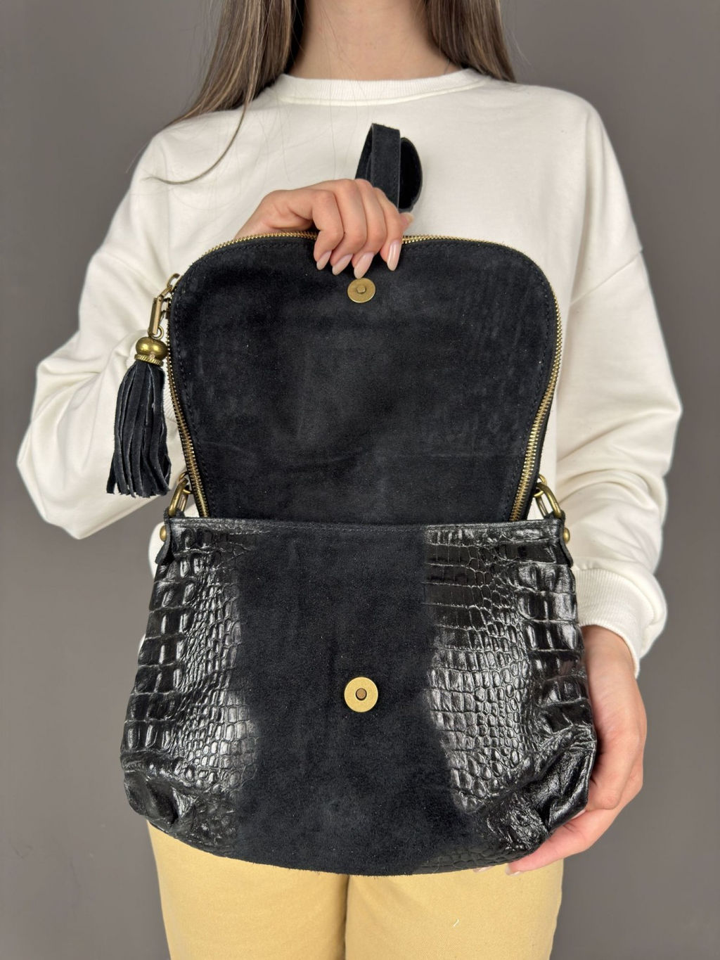 Сумка женская из телячьей кожи